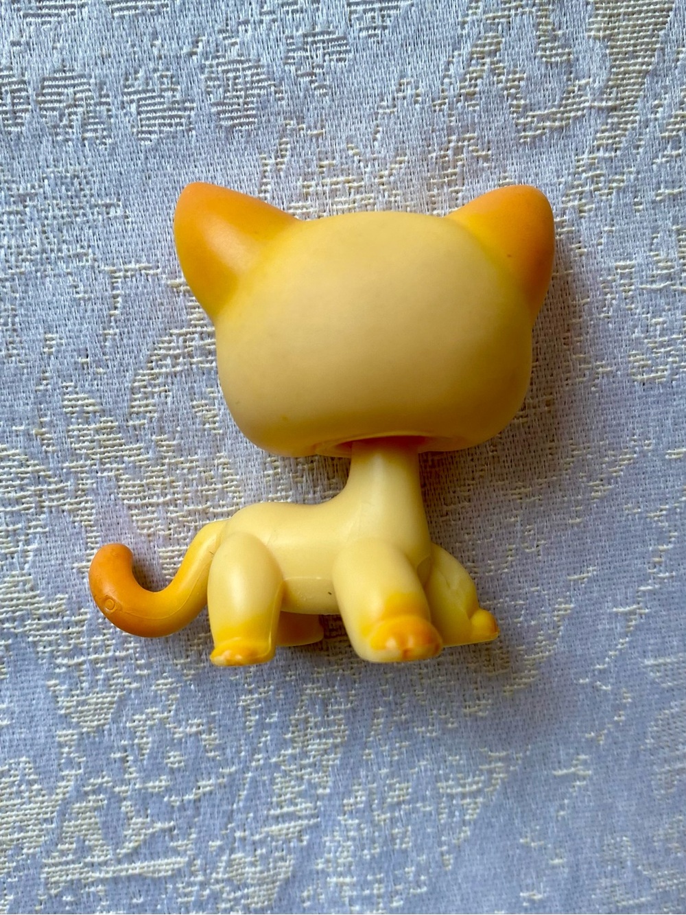 Vintage Littlest Pet Shop Shorthair Cat 339 Yellow Brooke Hayes Authentic G2 - Picture 2 of 10